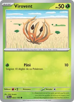 Virovent — carte 023 de l’extension Évolutions à Paldea