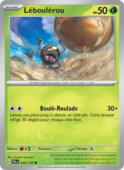 Léboulérou — carte 026 de l’extension Évolutions à Paldea