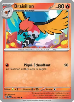 Braisillon — carte 029 de l’extension Évolutions à Paldea