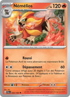 Némélios — carte 032 de l’extension Évolutions à Paldea