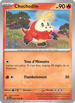 Chochodile — carte 035 de l’extension Évolutions à Paldea