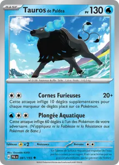 Tauros de Paldea — carte 041 de l’extension Évolutions à Paldea