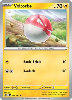 Voltorbe — carte 066 de l’extension Évolutions à Paldea