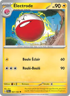 Électrode — carte 067 de l’extension Évolutions à Paldea