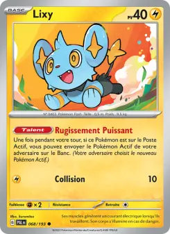 Lixy — carte 068 de l’extension Évolutions à Paldea