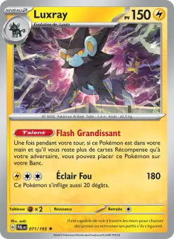 Luxray — carte 071 de l’extension Évolutions à Paldea