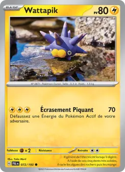 Wattapik — carte 072 de l’extension Évolutions à Paldea