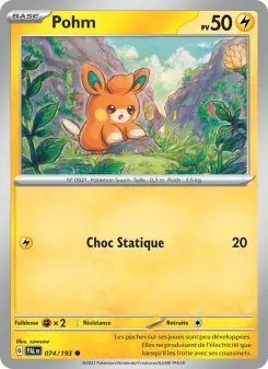 Pohm — carte 074 de l’extension Évolutions à Paldea