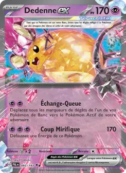 Dedenne-ex — carte 093 de l’extension Évolutions à Paldea