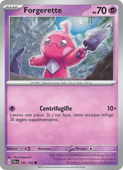 Forgerette — carte 102 de l’extension Évolutions à Paldea