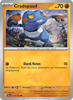 Cradopaud — carte 114 de l’extension Évolutions à Paldea