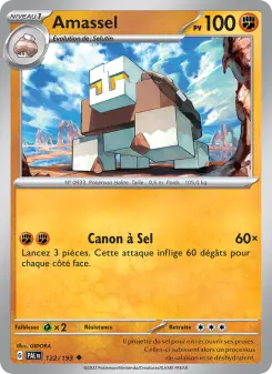Amassel — carte 122 de l’extension Évolutions à Paldea