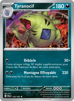 Tyranocif — carte 135 de l’extension Évolutions à Paldea