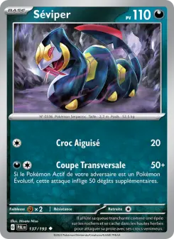 Séviper — carte 137 de l’extension Évolutions à Paldea