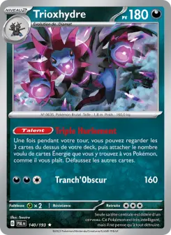 Trioxhydre — carte 140 de l’extension Évolutions à Paldea