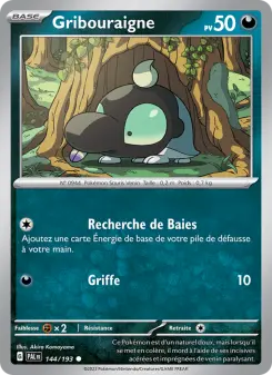 Gribouraigne — carte 144 de l’extension Évolutions à Paldea