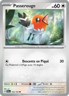 Passerouge — carte 163 de l’extension Évolutions à Paldea
