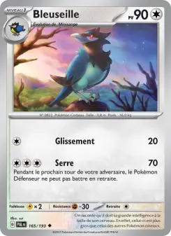 Bleuseille — carte 165 de l’extension Évolutions à Paldea