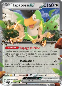 Tapatoès-ex — carte 169 de l’extension Évolutions à Paldea