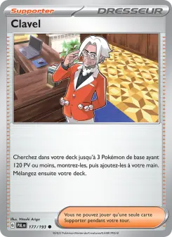 Clavel — carte 177 de l’extension Évolutions à Paldea