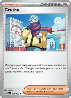 Grusha — carte 184 de l’extension Évolutions à Paldea