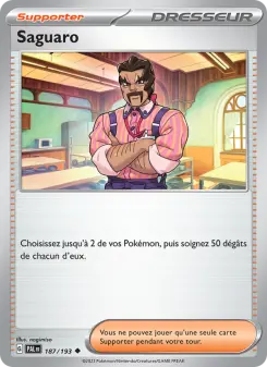 Saguaro — carte 187 de l’extension Évolutions à Paldea