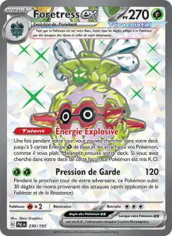Foretress-ex — carte 230 de l’extension Évolutions à Paldea