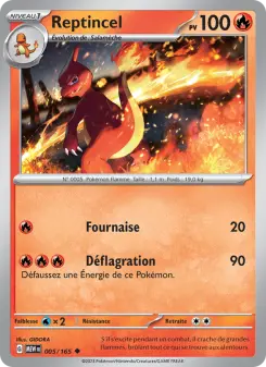 Reptincel — carte 005 de l’extension 151