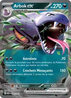 Arbok-ex — carte 024 de l’extension 151