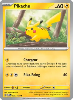 Pikachu — carte 025 de l’extension 151