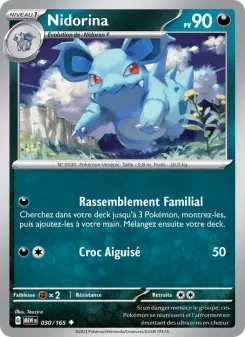 Nidorina — carte 030 de l’extension 151