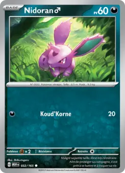 Nidoran♂ — carte 032 de l’extension 151
