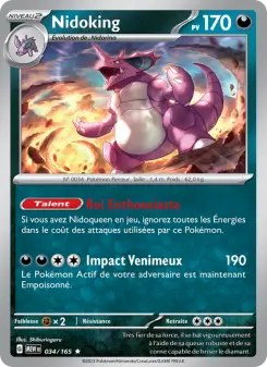 Nidoking — carte 034 de l’extension 151