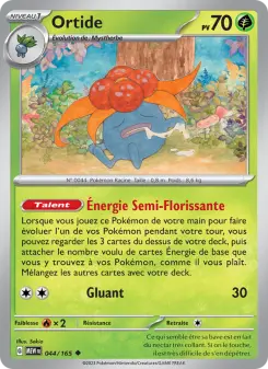 Ortide — carte 044 de l’extension 151