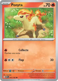 Ponyta — carte 077 de l’extension 151