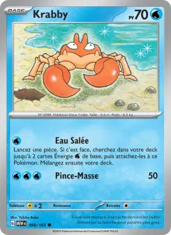 Krabby — carte 098 de l’extension 151
