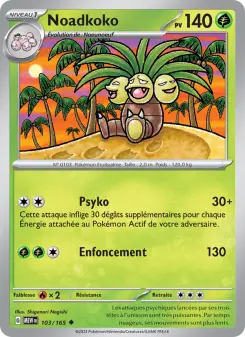 Noadkoko — carte 103 de l’extension 151