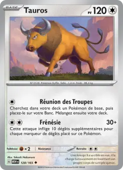 Tauros — carte 128 de l’extension 151