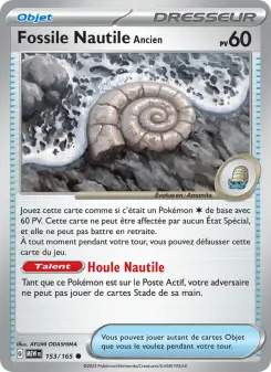 Fossile Nautile Ancien — carte 153 de l’extension 151