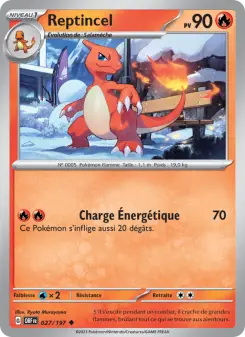 Reptincel — carte 027 de l’extension Flammes Obsidiennes