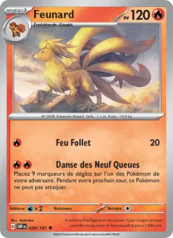 Feunard — carte 029 de l’extension Flammes Obsidiennes
