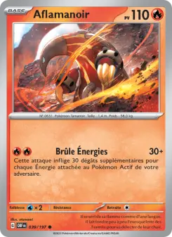 Aflamanoir — carte 039 de l’extension Flammes Obsidiennes