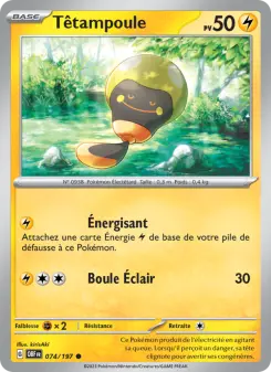 Têtampoule — carte 074 de l’extension Flammes Obsidiennes