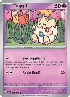 Togepi — carte 083 de l’extension Flammes Obsidiennes