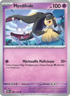 Mysdibule — carte 089 de l’extension Flammes Obsidiennes