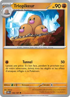 Triopikeur — carte 104 de l’extension Flammes Obsidiennes