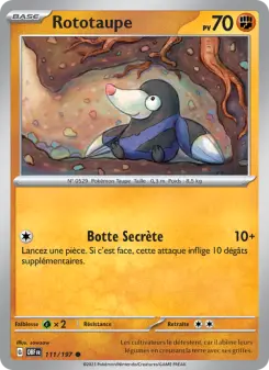 Rototaupe — carte 111 de l’extension Flammes Obsidiennes