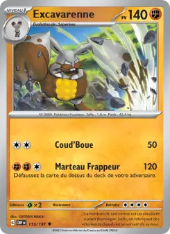 Excavarenne — carte 113 de l’extension Flammes Obsidiennes