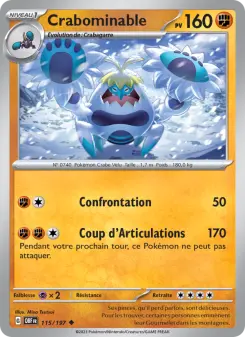 Crabominable — carte 115 de l’extension Flammes Obsidiennes