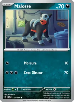 Malosse — carte 132 de l’extension Flammes Obsidiennes
